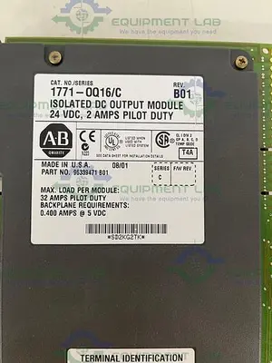 NEW ALLEN BRADLEY 1771-OQ16 SER. C ISOLATED DC OUTPUT MODULE 24VDC 2 AMPS PILOT DUTY