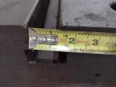 12' X 4' X 14" T-SLOTTED FLOOR PLATE: STOCK #23500