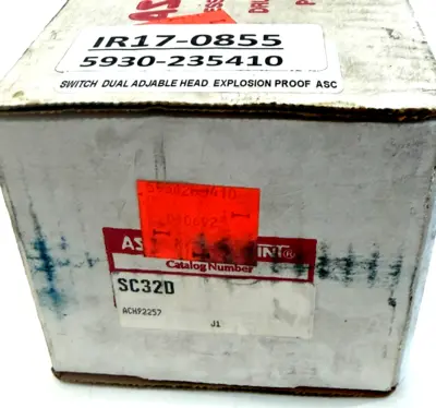 NEW ASCO TRIPOINT SC32D EXPLOSION PROOF PRESSURE SWITCH