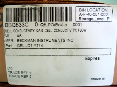 New | in-Stock Beckman CEL-JD1-Y274 Misc Electrical & Power Parts New Hampshire US | Bitter End Trading #1471199