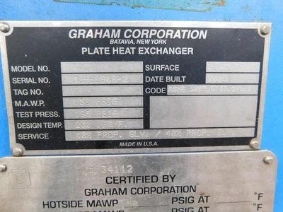 Used GRAHAM GP237 Heat Exchangers Ohio US | Equipment Recovery Corp. #1331012
