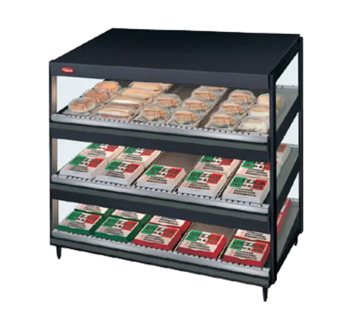 Hatco GRSDS-36T 36" Self Service Countertop Heated Display Shelf - (3) Shelves, 120v