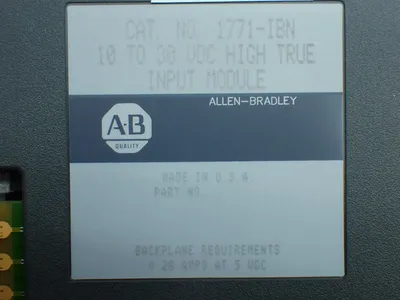 Used ALLENBRADLEY 1771IBN PLC Input & Output Ohio US | HGR 24 #879758