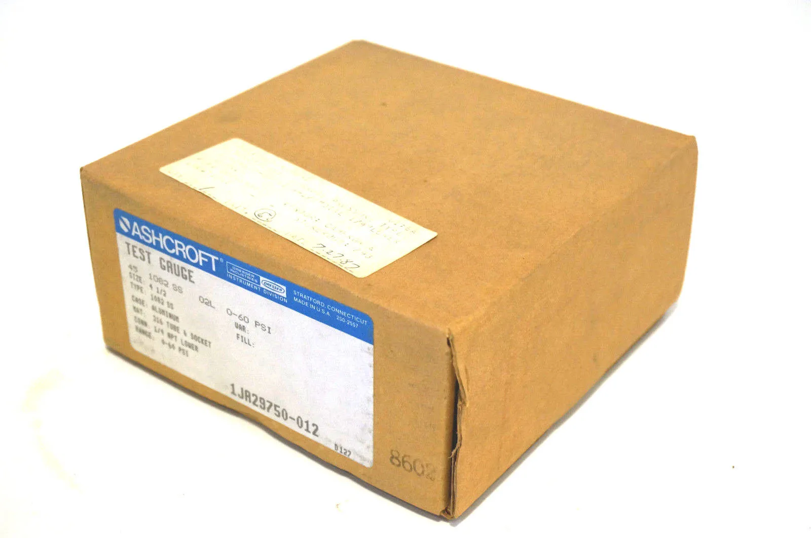 NEW ASHCROFT 45-1082-SS-02L-0-60 DURAGAUGE 451082SS02L