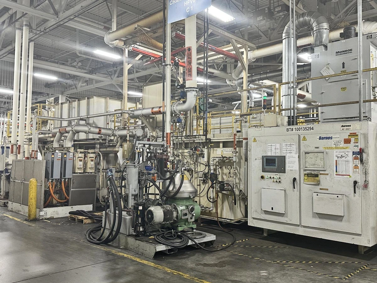 BARNES MODEL AF-3001 CENTRAL COOLANT SYSTEM FOR GRINDING MACHINES, Volume 12K Gal.