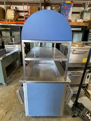 Used Randell Used 48" Randell RAN IC-3 Mobile Cold Food Table Iced Cold Pan Salad Bar Buffet Food Displays Illinois US | Falcon Restaurant Supply #1375898