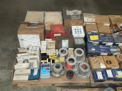 3 PALLETS OF ASSORTED PUMP PARTS