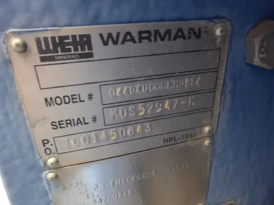 New | in-Stock WARMAN 044DXUCCMM0224 Pumps South Carolina US | Yellow Tag Capital Recovery #1328082