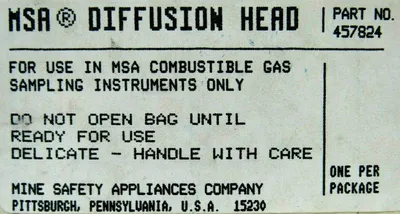 NEW MSA 457824 DIFFUSION HEAD