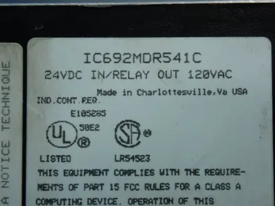 USED GE FANUC IC692MDR541C