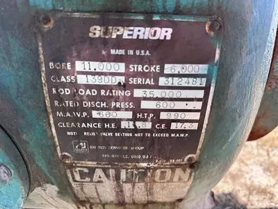 USED WHITE SUPERIOR 139DD