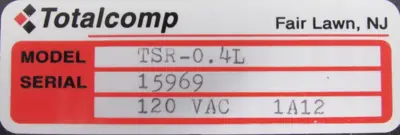 NEW TOTALCOMP TSR-0.4L DISPLAY TSR04L