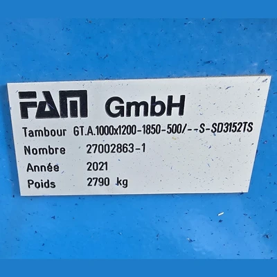 NEW 2019 FAM GMBH GT.A.630X1200-1800-100/--S--STL2220TS