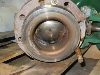 Fisher 6" V150 V-Ball Valve Air Operated , Body Material WCC