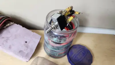 Mixed Electrical Components and Accessories including Various Cables, Connectors, and Switches