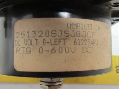 612234RJ 251320SJSJ8JCP DC Volts Panel Meter Gauge  0-600 Voltage Meter