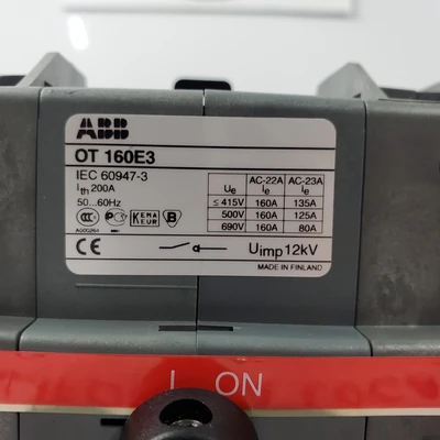 Used ABB OT 160E3 Disconnects California US | American Industrial Supply Co. #1566524