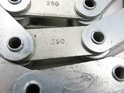 ZMC 250 Conveyor Attachment Roller Chain 50mm Dbl Pitch 5 Piece Total 18.825m