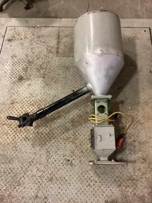 Plastic Injection Molder Feeder Hopper 12 Gallon