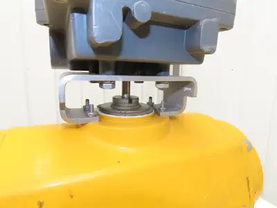 Tufline 0367 1" Flanged 300 Stainless Plug Valve Pneumatic Actuator & Positioner