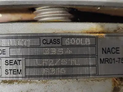 USED WILLIAMS VALVE CORPORATION 60F-62N-LCC