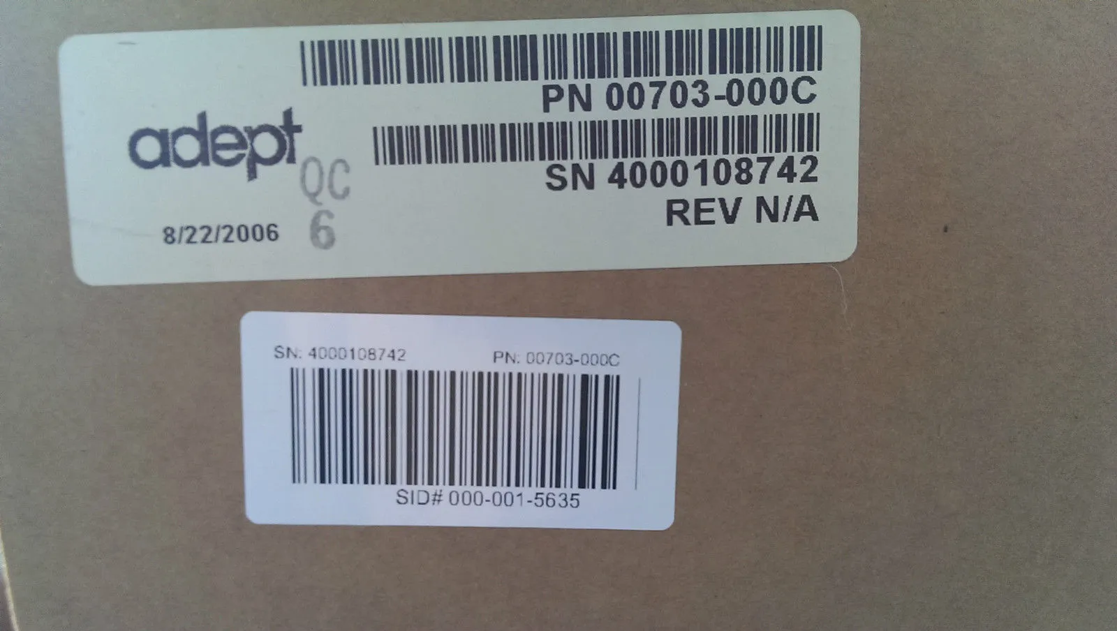 NEW 1032631000 ADEPT 10326-31000 REV C 00703000C BOARD 00703-000C