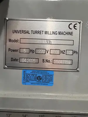 YUWE TM330H Bridgeport Style Horizontal & Vertical Milling Machine