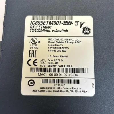 USED GE FANUC IC695ETM001-JY