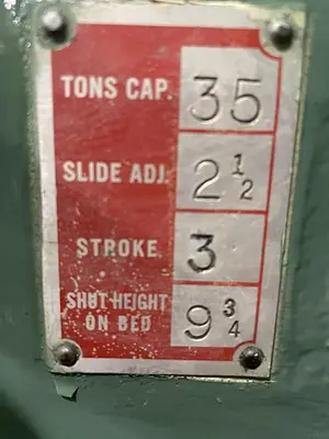 USED 1965 BLISS C35
