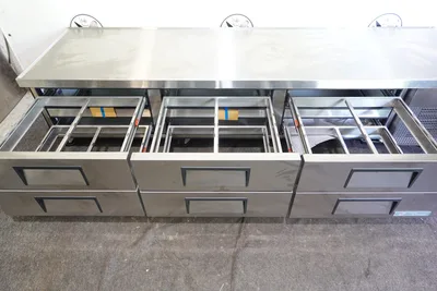 NEW TRUE 110” SIX DRAWER REFRIGERATED CHEF BASE MODEL TRBC-110