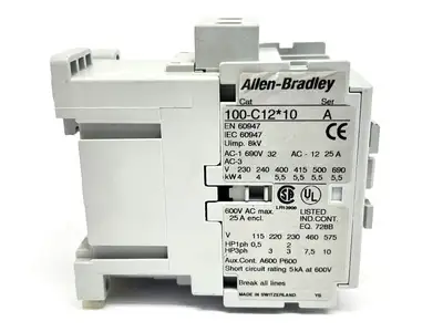 Used Allen-Bradley 100-C12UD-10 PLC Contactors Michigan US | Maverick Industrial Sales #1502174