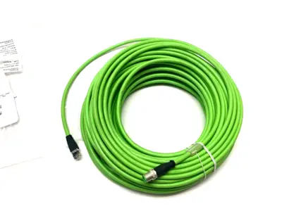 USED BECKHOFF DOUBLE ENDED ETHERCAT POWER CABLE RJ45/M12 30M