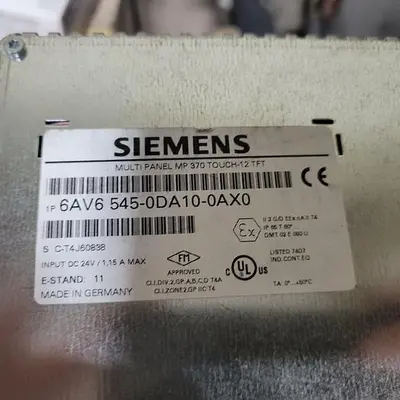 USED SEIMANS SEIMANS MULTI PANEL MP370 TOUCH-12 TFT 6AV6 545-0DA-0AX0