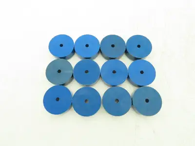 Industrial Rubber Machine Table Feet 2.5" X 1" Lot of 12