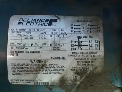 USED RELIANCE ELECTRIC P141448H