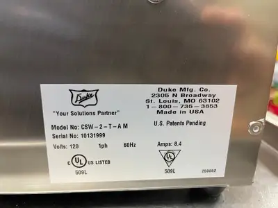 New | in-Stock Duke New Duke CSW-2-T-AM Countertop 2 Dry Well Soup Food Warmer 120V - BK Countertop Display Warmers Illinois US | Falcon Restaurant Supply #1374988