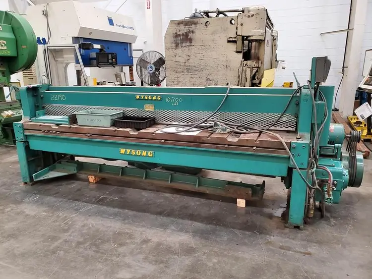 Used 1964 WYSONG 1210 Power Squaring Shears (Gauge) Pennsylvania US | Hildebrand Machinery Co. #1481721