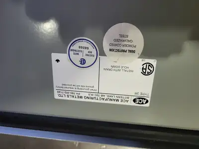 Electrical Enclosure 11"x13"x6.5" w/ Terminals and Wiring
