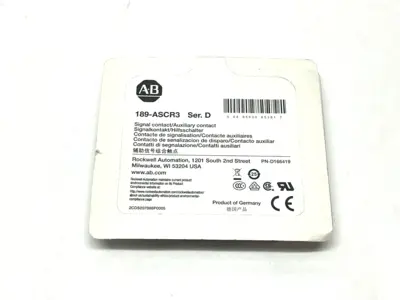 New | in-Stock Allen Bradley 189-ASCR3 Contact Blocks Michigan US | Maverick Industrial Sales #1495967