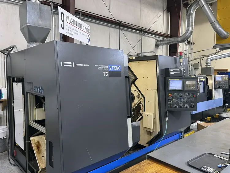 Used 2009 Hwacheon T2‑2T YSMC 5-Axis or More CNC Lathes Washington US | Machine Tool Bids #1340052