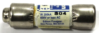 Edison Fast Acting HCLR4 Fuse 4 Amp, 600 Vac, Class CC