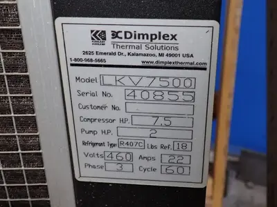 USED DIMPLEX THERMAL SOLUTIONS LKV7500