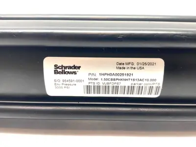 1HPH0A00251921, 1.50CBBPHKNHT1S13AC10.00 | Schrader Bellows 1HPH0A00251921 Heavy Duty Cylinder 1.50CBBPHKNHT1S13AC10.00 - New Other
