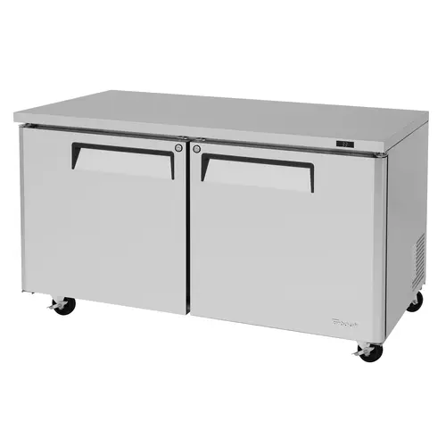 Turbo Air MUR-60-N 60 1/4" W Undercounter Refrigerator w/ (2) Section & (2) Door, 115v