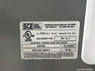 Unused Gemco 1 CF Double Cone Vacuum Dryer – Stainless Steel Vacuum Dryer with A