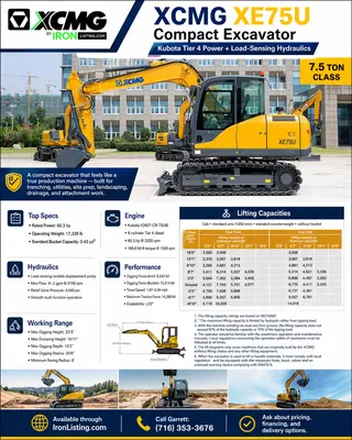 XCMG XE75U Excavator | Iron Listing (8)