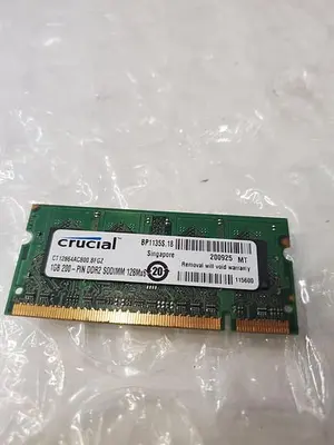 CRUCIAL CT12864AC800.8FGZ 1GB 200-PIN DDR2 SODIMM MEMORY