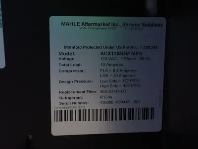 USED MAHLE AFTERMARKET ACX1185GMMFG