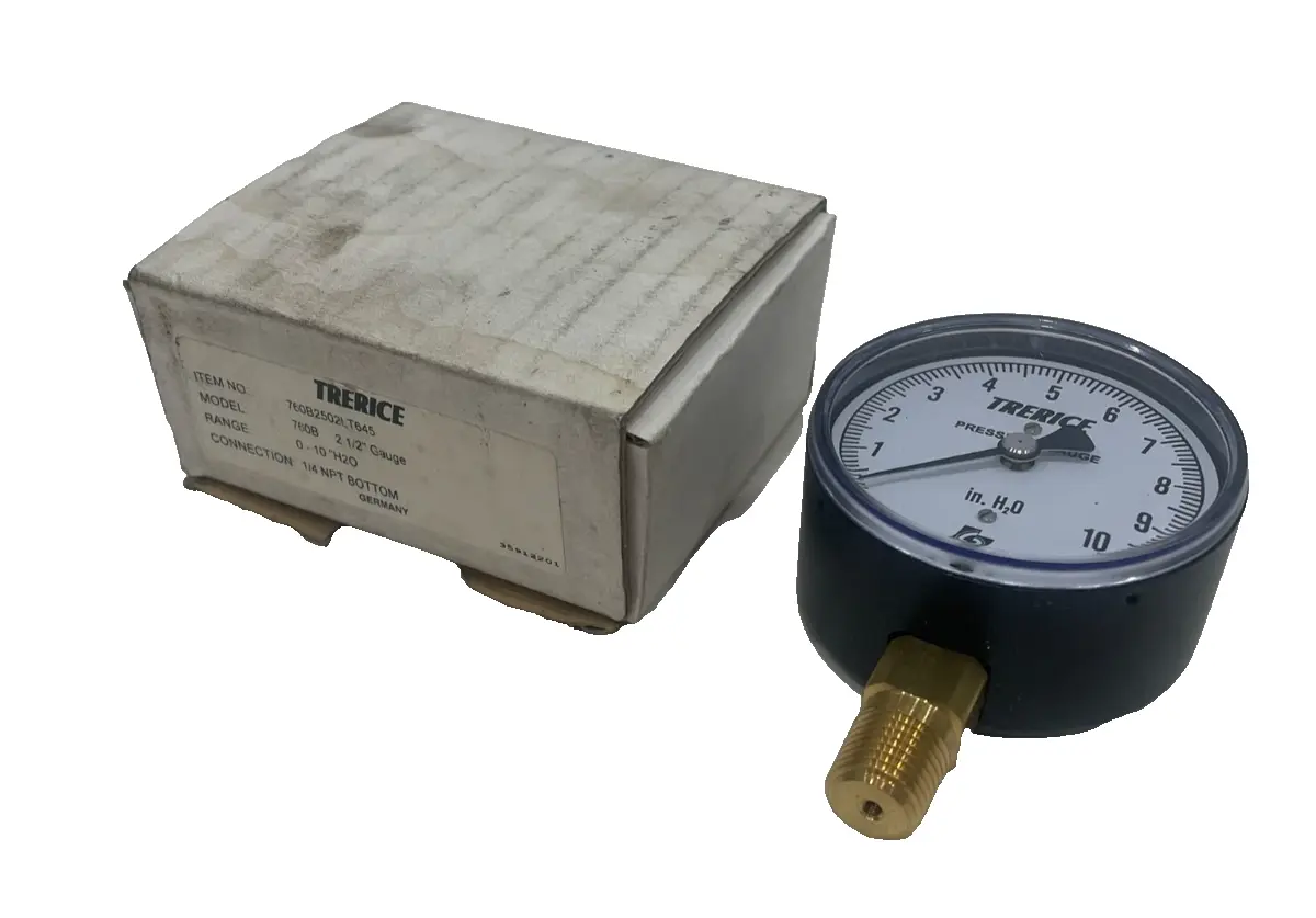 NEW TRERICE 760B2502LT645 2 1/2" PRESSURE GAUGE