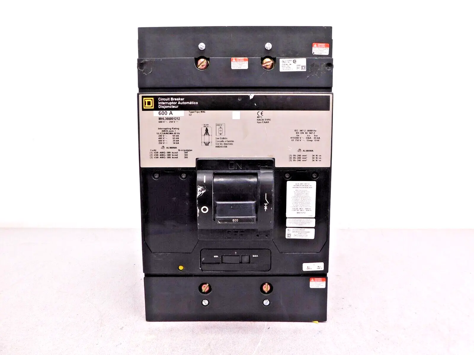 Used Square D MHL366001212 Circuit Breakers Ohio US | Equipment Recovery Corp. #1331109
